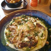 Cauliflower steak and potatoes at Friend of Mine  in Bridge Of Allan