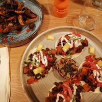 Vegan tacos and miso mushrooms at Friend of Mine  in Bridge Of Allan