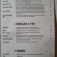 Menu at Fresh Start Bistro in Campbell River