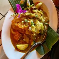 Veggies and tofu in peanut sauce (sweet)  at Muang Thai in Buchholz