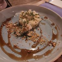 Pear - vegan blue cheese starter. Was supposed to be with red cheese but they were out. The blue cheese was too strong for our likes. at Bistro De Rode Kater in Deventer