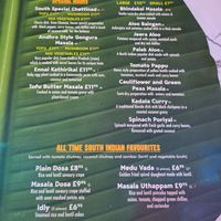 Vegan Menu Feb 2025 at Chennai Express in Basingstoke