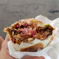 Portobello burrito with vegan aioli💚 at With Love Burrito in Maastricht