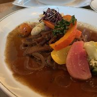 Seitan Zwiebelrostbraten 😍  at Hilberger's Beisl in Kaprun