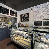 The order area  at Dodge Street Coffeehouse in Iowa City