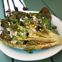 Grilled lettuce at Le Potager de Charlotte - Rennequin in Paris