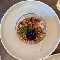 Strawberry Charlotte - dessert at Le Potager de Charlotte - Rennequin in Paris