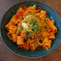 Rigatoni á la provençale - entree at Le Potager de Charlotte - Rennequin in Paris