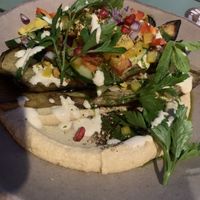 Roasted eggplant  at Le Potager de Charlotte - Rennequin in Paris