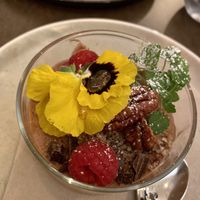 Chocolate mousse  at Le Potager de Charlotte - Rennequin in Paris