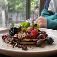 Almond & Rice Pancakes (Dessert)  at Le Potager de Charlotte - Rennequin in Paris