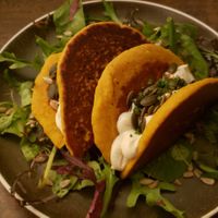 Crepe entree at Le Potager de Charlotte - Rennequin in Paris