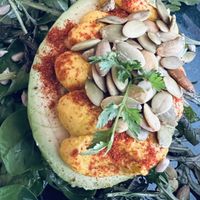 Avocado “egg style"  at Le Potager de Charlotte - Rennequin in Paris