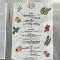 French and English menu  at Le Potager de Charlotte - Rennequin in Paris