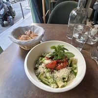 Basil pesto and balsamic cream rigatoni   at Le Potager de Charlotte - Rennequin in Paris