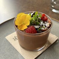 Chocolate mousse   at Le Potager de Charlotte - Rennequin in Paris