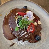 Almond and rice pancakees  at Le Potager de Charlotte - Rennequin in Paris