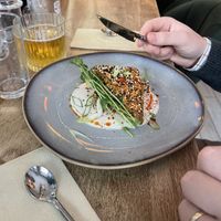 Sesame marinated tofu   at Le Potager de Charlotte - Rennequin in Paris