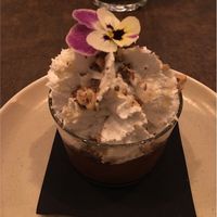 Chocolate and coconut dessert at Le Potager de Charlotte - Rennequin in Paris