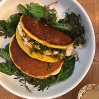 savory pancakes with cream at Le Potager de Charlotte - Rennequin in Paris