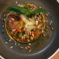 rice, tomato, squash and pine nuts at Le Potager de Charlotte - Rennequin in Paris