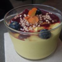 Passion fruit creme at Le Potager de Charlotte - Rennequin in Paris