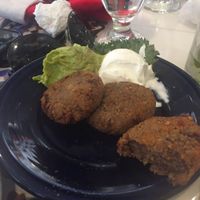 Black Bean cakes  at Columbia in St Augustine