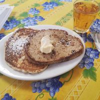 Pancake and French toast...Part 1 of the Garfield at The Black Cat Cafe in Devon
