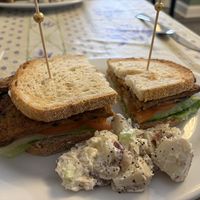 Vegan BLT  at The Black Cat Cafe in Devon