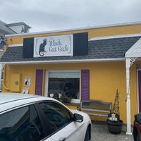 storefront at The Black Cat Cafe in Devon