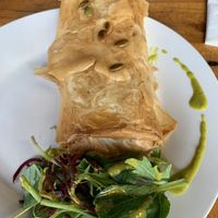 Vegan curry filled filo  at Kush Coffee Ltd in Nelson