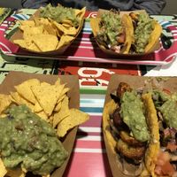 Tasty tacos with mushrooms and food bananas + great nacho with guacamole. Vegan tacos upon request  at Take Otac in Paris