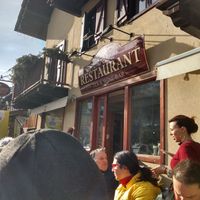 Outside seating at Mi Chi in Claviere