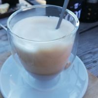 Chai Latte mit Sojamilch at Tom Almhütte in Maria Alm