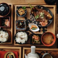 Nasu Dengaku Bento (vegan) at Mari's MetchaMatcha Wasyoku in Vienna