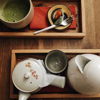 Japanese tea, matcha and mochi at Mari's MetchaMatcha Wasyoku in Vienna