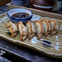 Vegan dumplings   at Mari's MetchaMatcha Wasyoku in Vienna