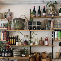 Inside the cafe  at Coco Cuina Viva in Cadaques