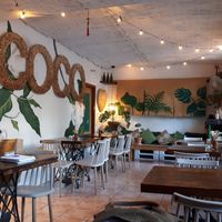 The restaurant at Coco Cuina Viva in Cadaques