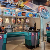 Order area at Universal Studios - Captain America Diner in Orlando