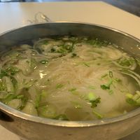 Tofu Pho (tofu and broccoli are under the noodles)  at I Heart Banh Mi  in Hemet