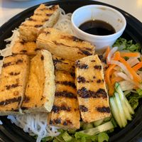 Oodles of noodles w/ tofu (no egg rolls) at I Heart Banh Mi  in Hemet