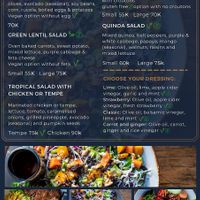 Salad  at Blue Earth Village in Bunutan