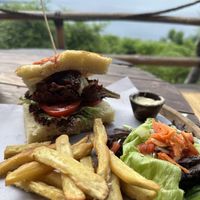 Jackfruit sandwich  at Blue Earth Village in Bunutan