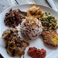 Vegan Nasi Campur   at Blue Earth Village in Bunutan