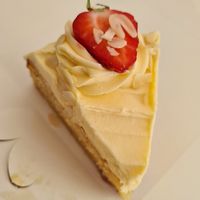 Vegan strawberry bakewell at Pixie Bakes Cakery and Coffee Shop in Tintwistle