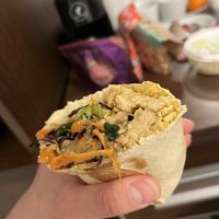 Tempeh burrito  at Made with Laf in Bratislava