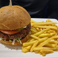 Laf burger - with a beyond meat paddie at Made with Laf in Bratislava