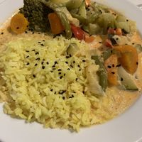 Vegetable curry at Made with Laf in Bratislava