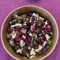 Tahini tempeh at TINK in Ljubljana